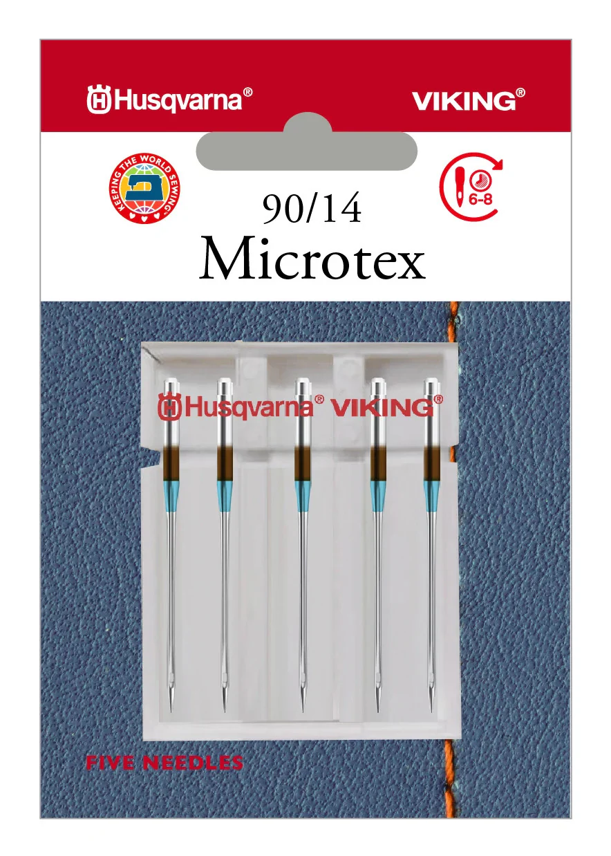 HUSQVARNA® VIKING® Microtex Needles Size 90/14 5-Pack