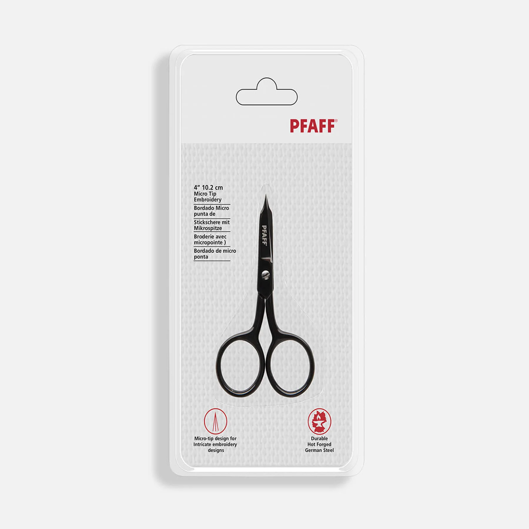 PFAFF® 10.2cm Micro Tip Straight Blade Scissor - Image 3