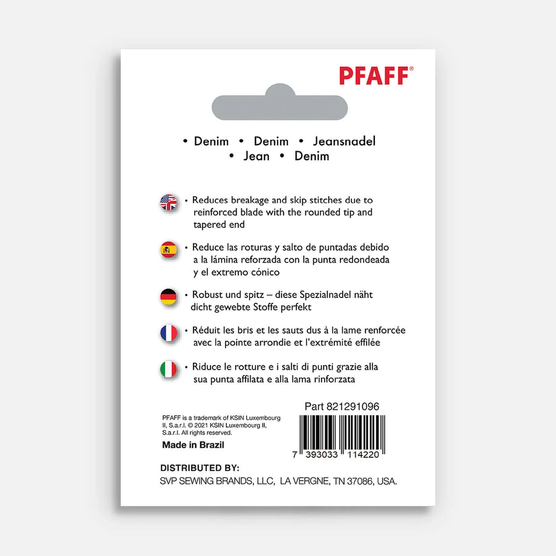 PFAFF® Denim Needles Size 90/14 5-pack - Image 2