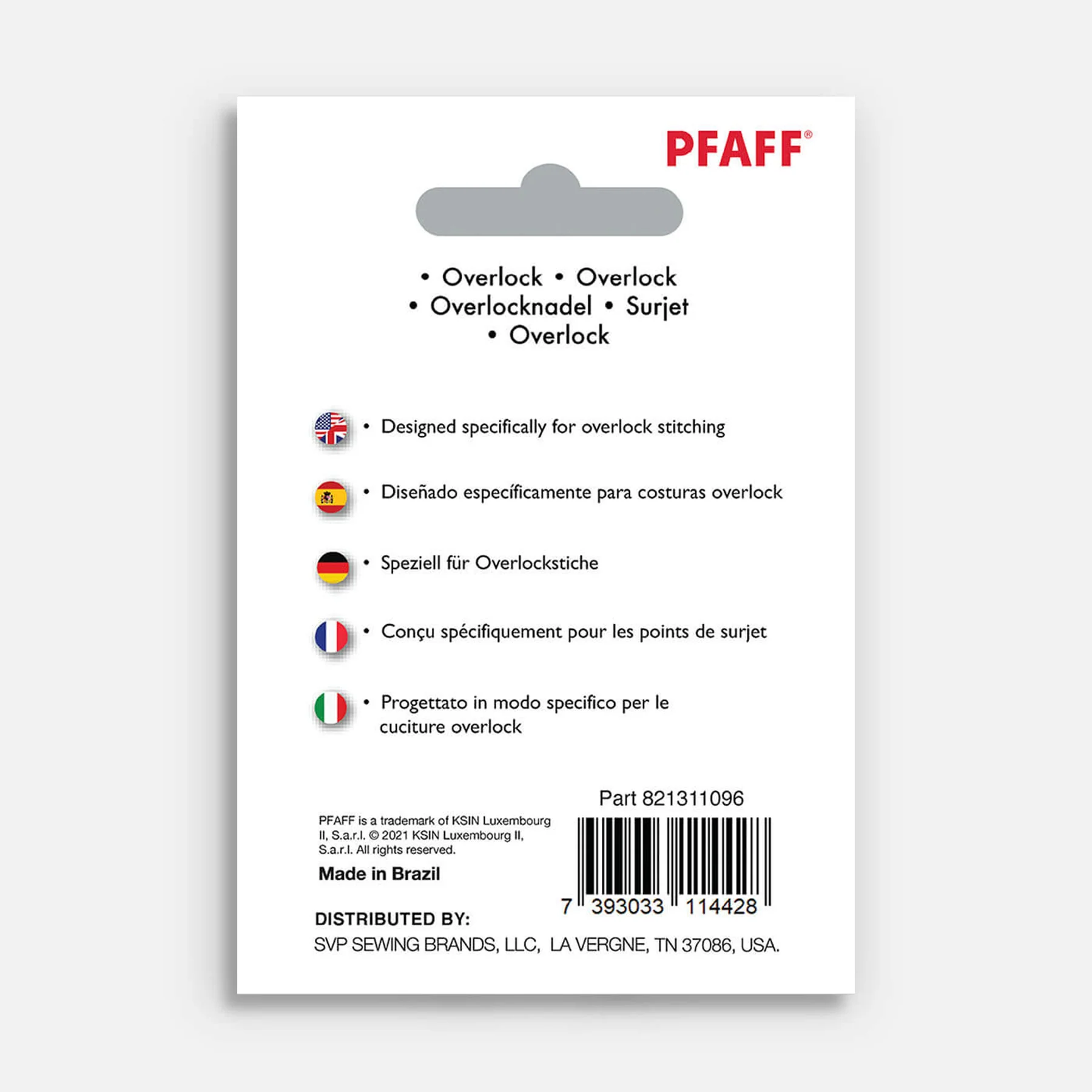 PFAFF® Overlock Needles Size 80/12 5-pack - Image 2