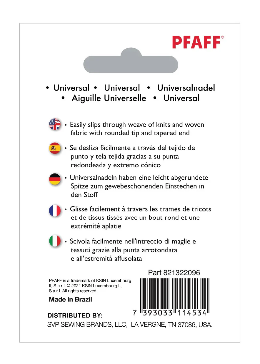 PFAFF® Universal Needles Size 110/18 5-pack - Image 2