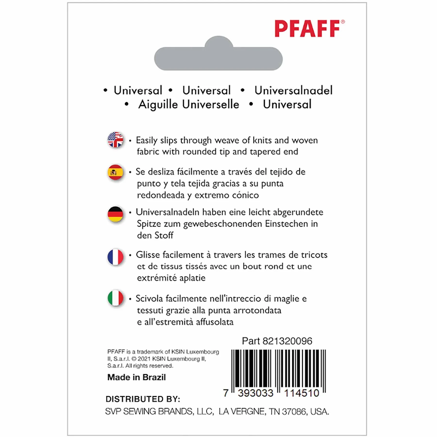 PFAFF® Universal Needles Size 90/14 5-pack - Image 2